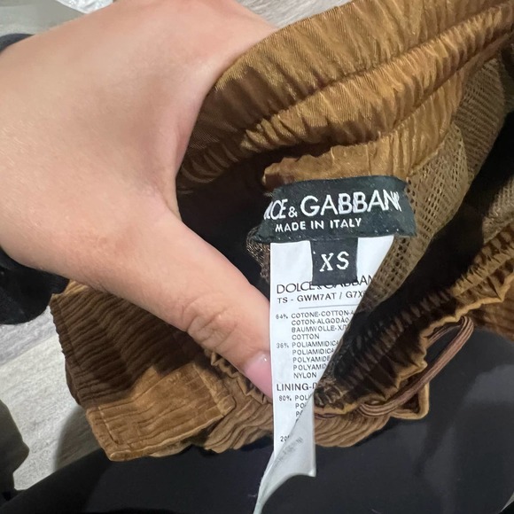 Dolce & Gabbana Corduroy Drop- Crotch Trousers Size XS - Picture 11 of 16